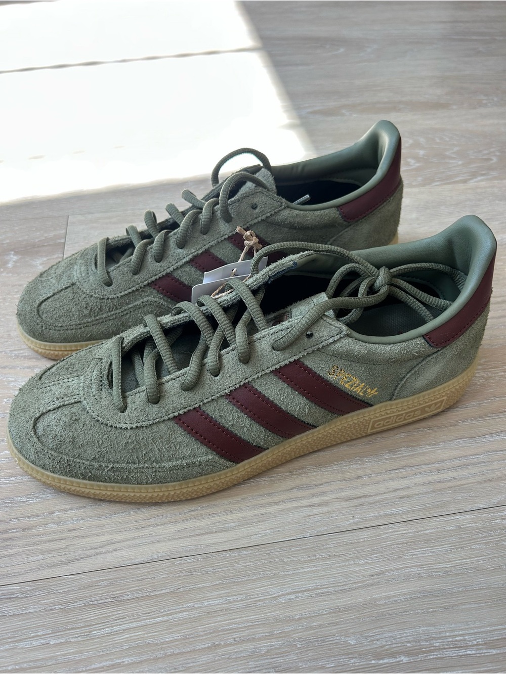 Adidas Men’s Handball Spezial Jq8297 Size 7.5 Brown Suede Leather